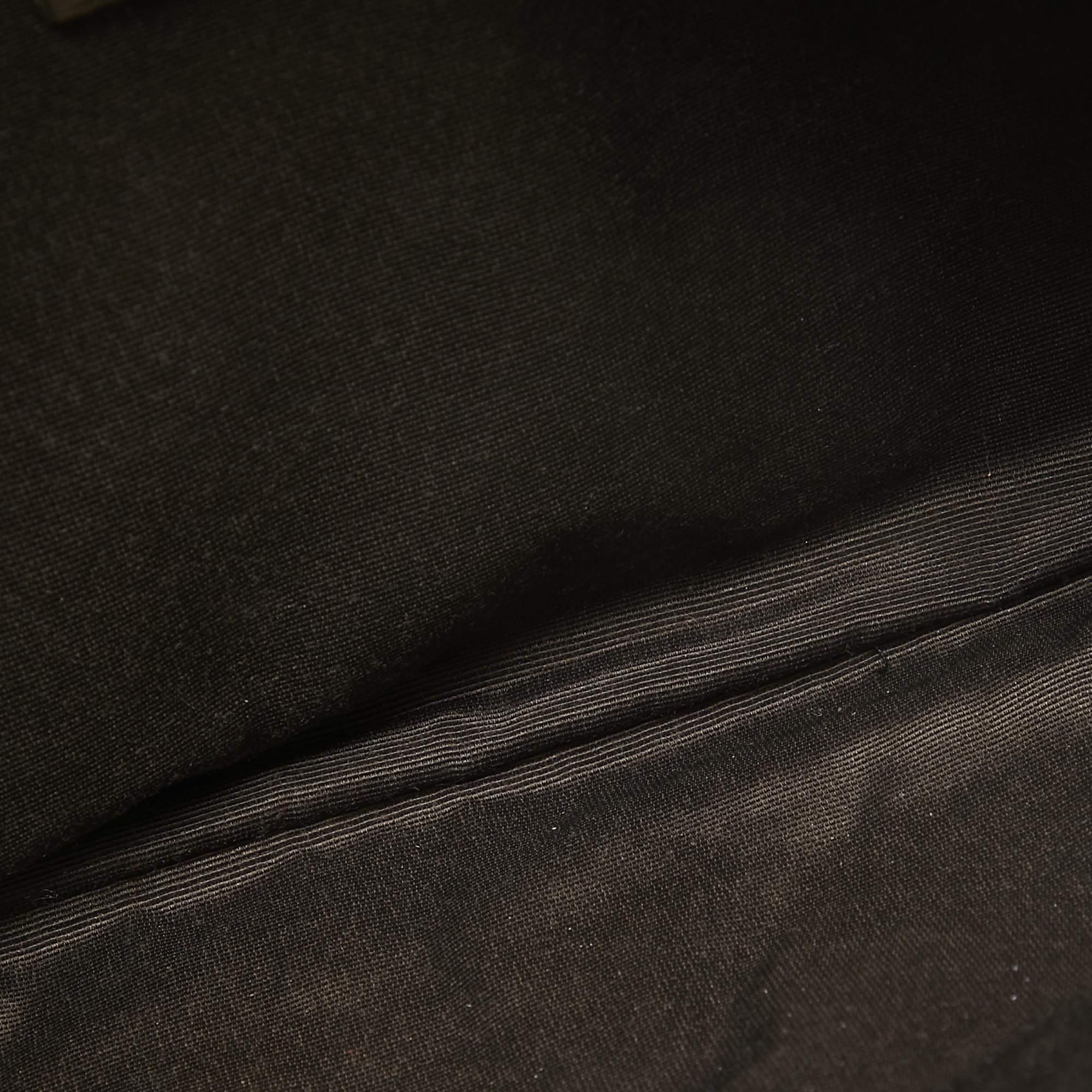CH Carolina Herrera Grey Monogram Leather Audrey Shoulder Bag For Sale 6