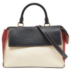 CH Carolina Herrera Leather Flap Top Handle Bag