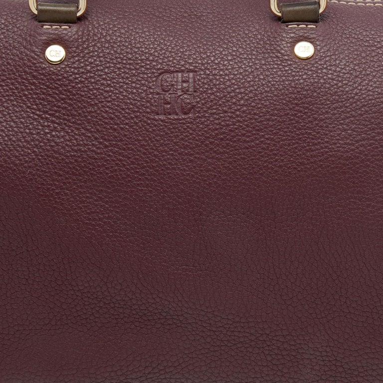 CH Carolina Herrera Multicolor Leather Large Andy Boston Bag For Sale ...