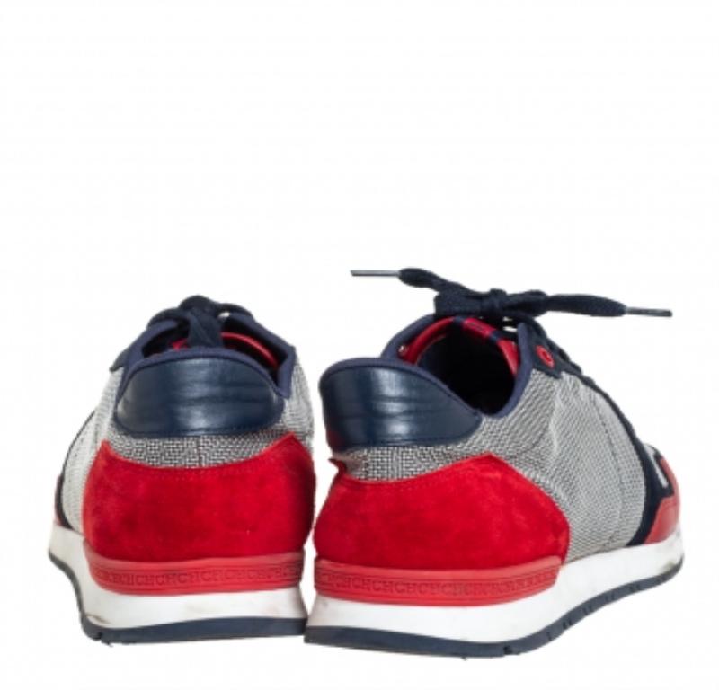 CH Carolina Herrera Multicolor Suede And Leather Low Top Sneakers Size 40 For Sale 3