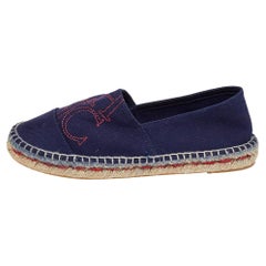 CH Carolina Herrera Alpargatas de lona azul marino Talla 37
