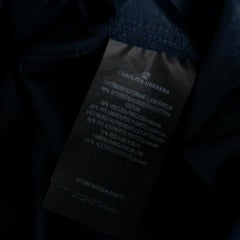 CH Carolina Herrera Navy Blue Lace Sleeveless Peplum Dress XS