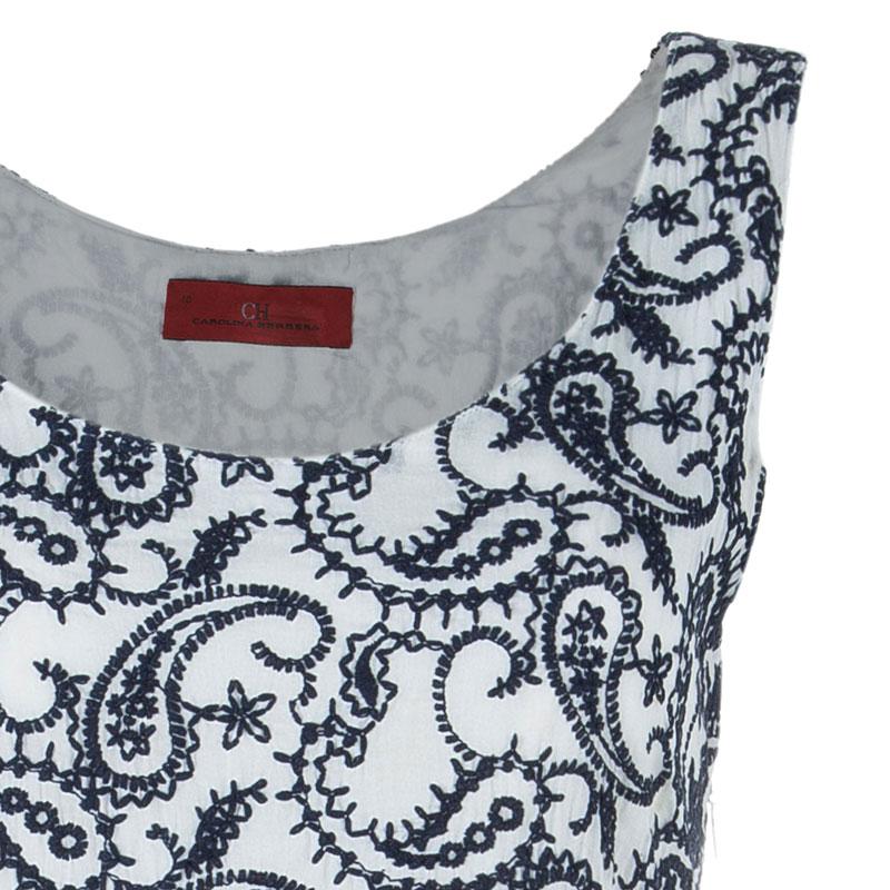 CH Carolina Herrera Paisley Embroidered Dress L 1