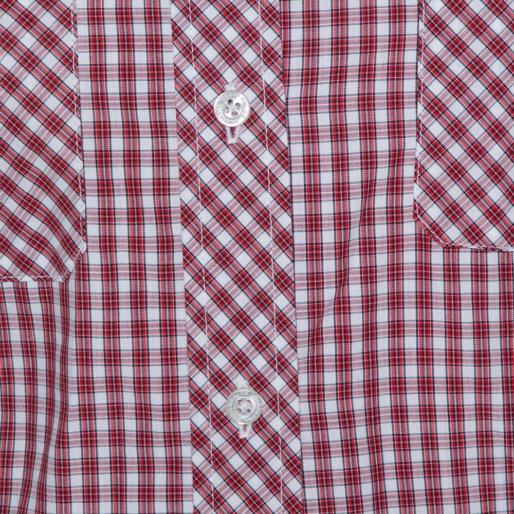 Chemise Carolina Herrera à carreaux rouges à manches longues S Bon état à Dubai, Al Qouz 2