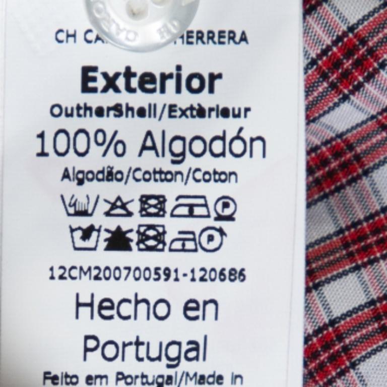 CH Carolina Herrera Red Checked Cotton Long Sleeve Shirt S For Sale 1