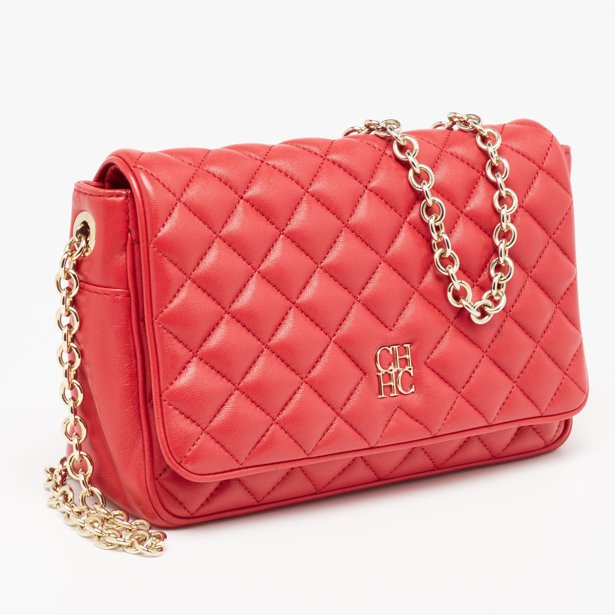 carolina herrera red purse