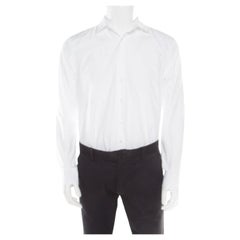 CH Carolina Herrera White Cotton Long Sleeve Button Front Shirt XL