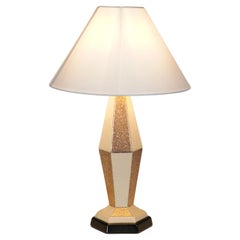C.H France 1930s Ceramic Lamp
