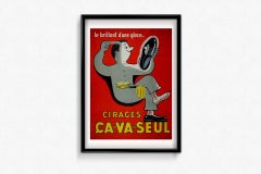 1953 original advertising poster by for Cirages Ca Va Seul