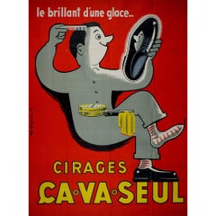 1953 original advertising poster by for Cirages Ca Va Seul