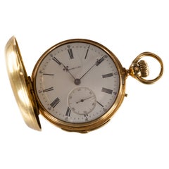 Antique C.H. Meylan & Fleischmann 18k Gold Minute Repeater Double Hunter Pocket Watch