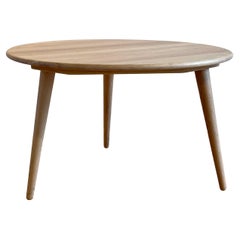 CH008 Oiled Oak Round Coffee Table Hans Wegner, Carl Hansen & Son 1954 Design