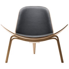 CH07 Shell Chair in Oiled Oak with Foam Seat by Hans J. Wegner