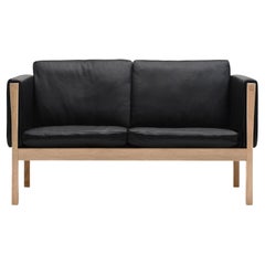 CH162 Sofa in Oiled Oak Frame with Thor 301 Leather Upholstery by Hans J. Wegner