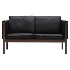 CH162 Sofa in Walnut Oil with Thor 301 Leather Upholstery by Hans J. Wegner