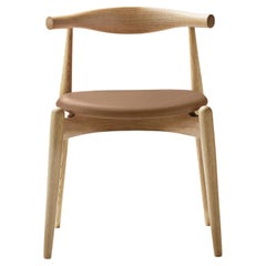 CH20 Elbow Chair in Oak Oil with Thor 325 Leather Seat by Hans J. Wegner