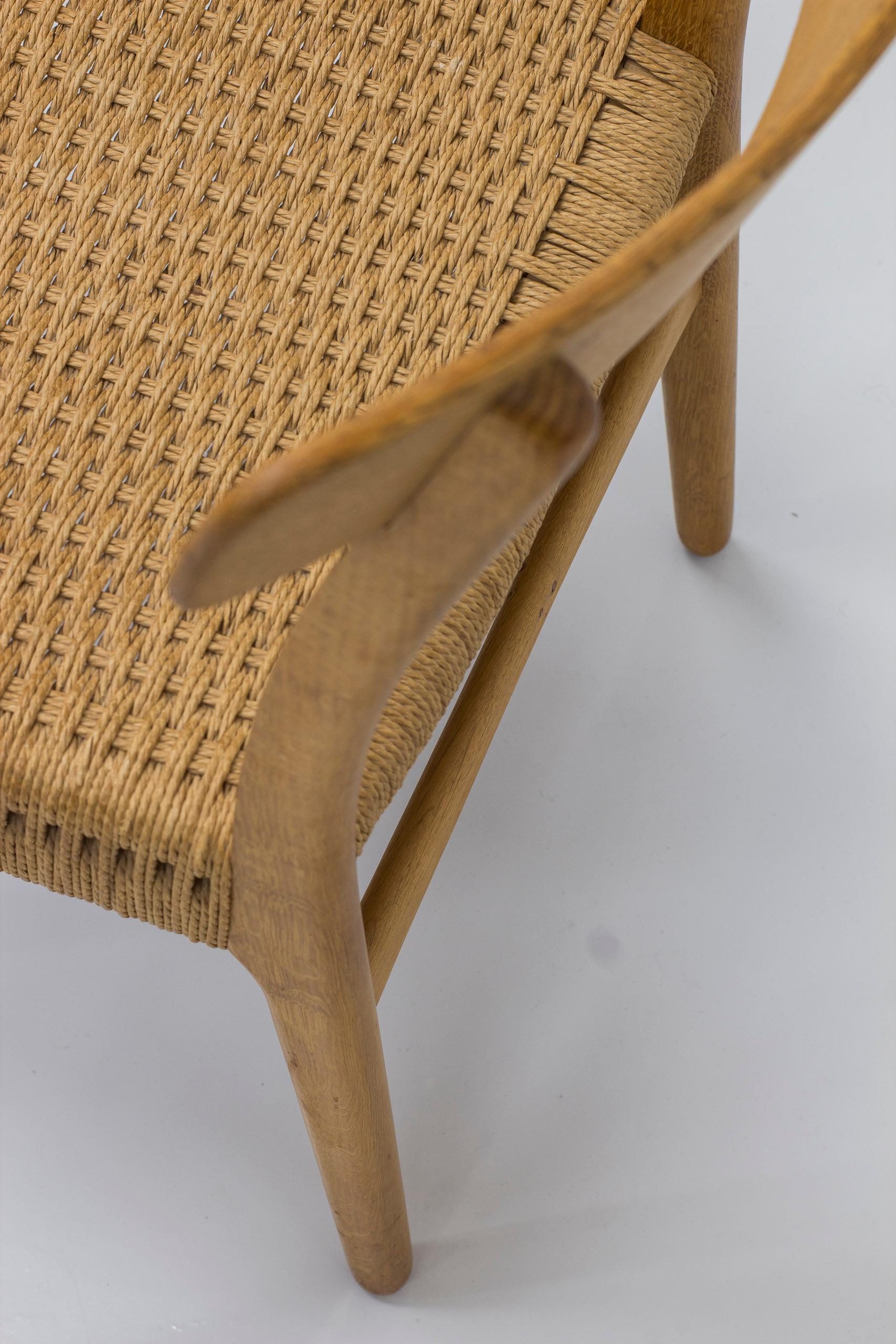 Papercord CH23 dining chair in oak and rope by Hans J. Wegner, Carl Hansen & Søn