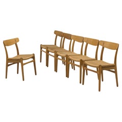 Chaise de salle à manger CH23 en chêne et corde par Hans J. Wegner, Carl Hansen & Søn