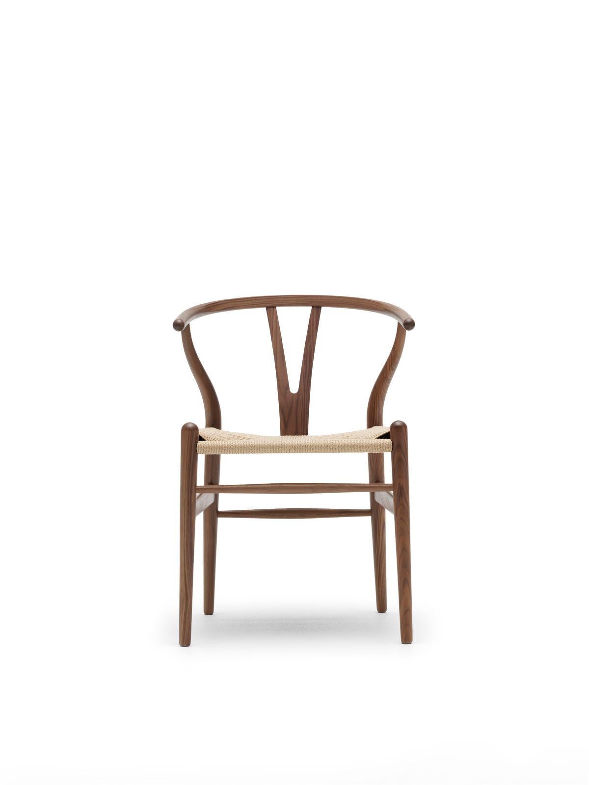 Moderne Chaise CH24 Wishbone, finitions en bois classique, par Hans J. Wegner