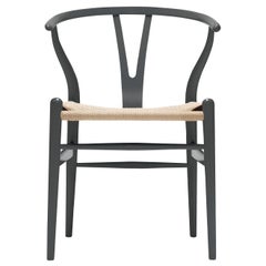 CH24 Wishbone Chair in Color Finishes with Natural Papercord Seat by Hans Wegner