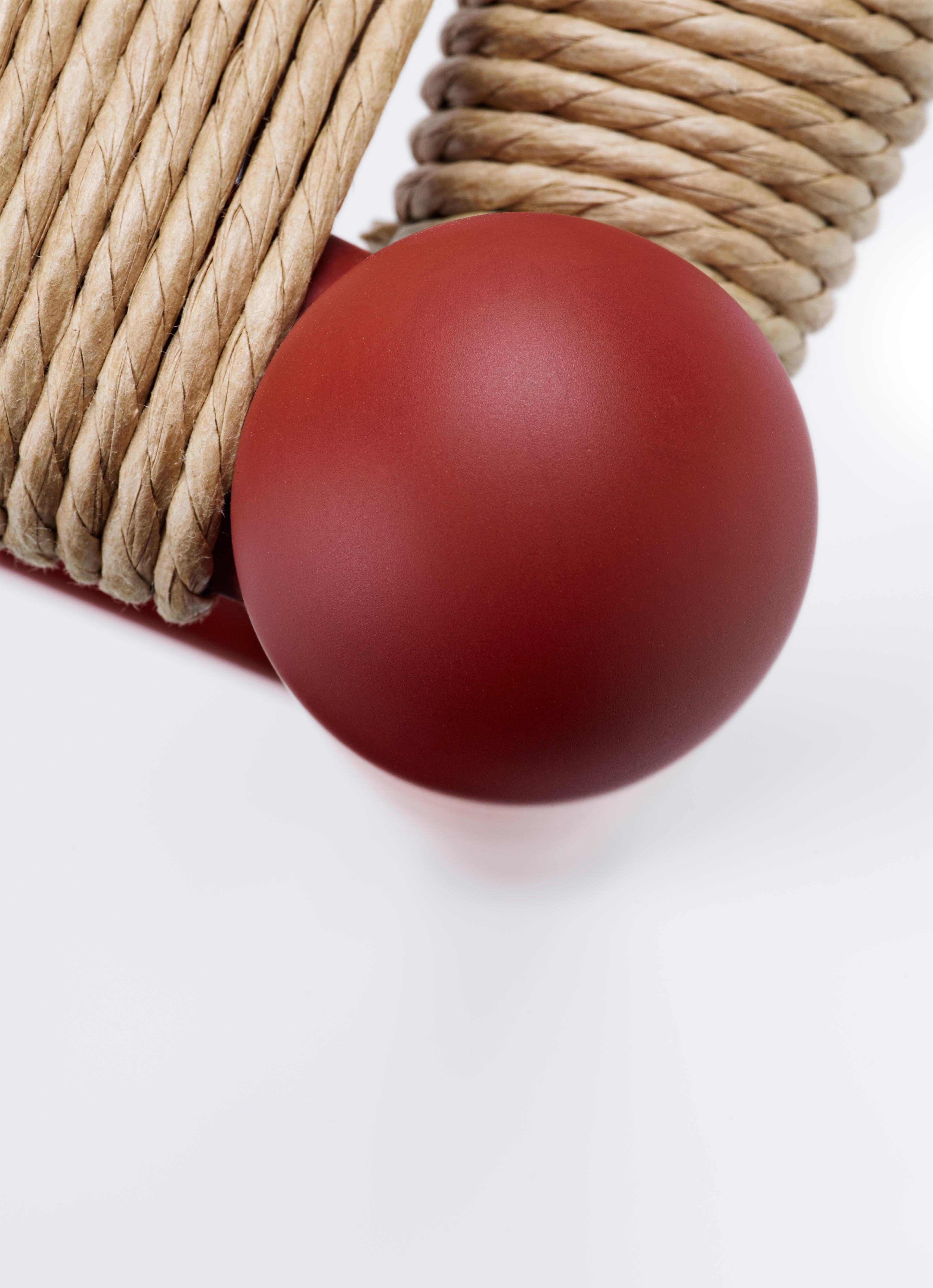 Woven CH24 Wishbone Chair in Soft Red Color by Hans J. Wegner