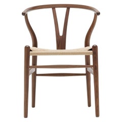 CH24 Wishbone Chair in Walnut Oil Finish with Natural Papercord *Quickship*