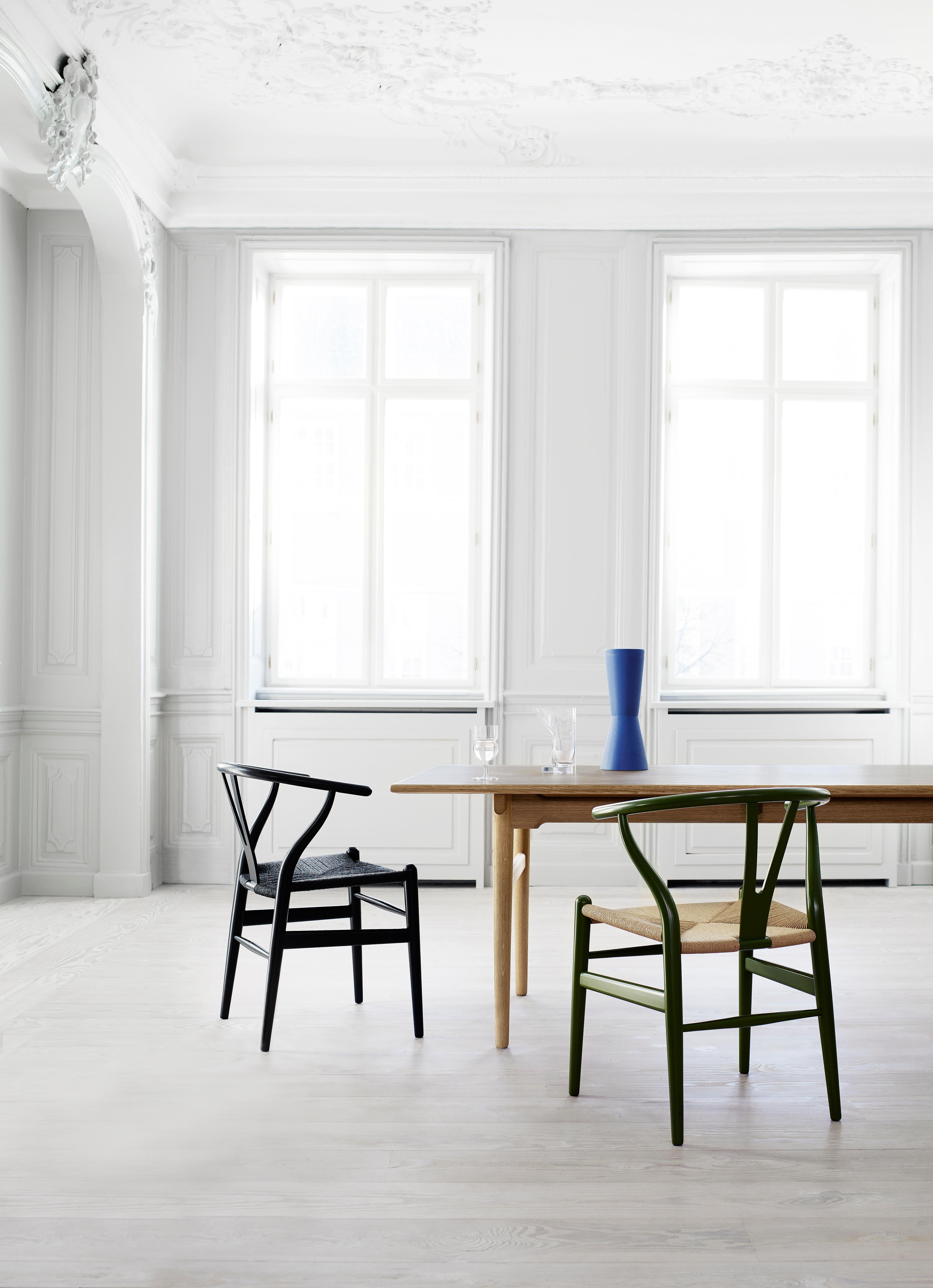 CH24 Wishbone-Stuhl in Holzausführung mit Sitz aus natürlichem Papierkordel von Hans Wegner 11