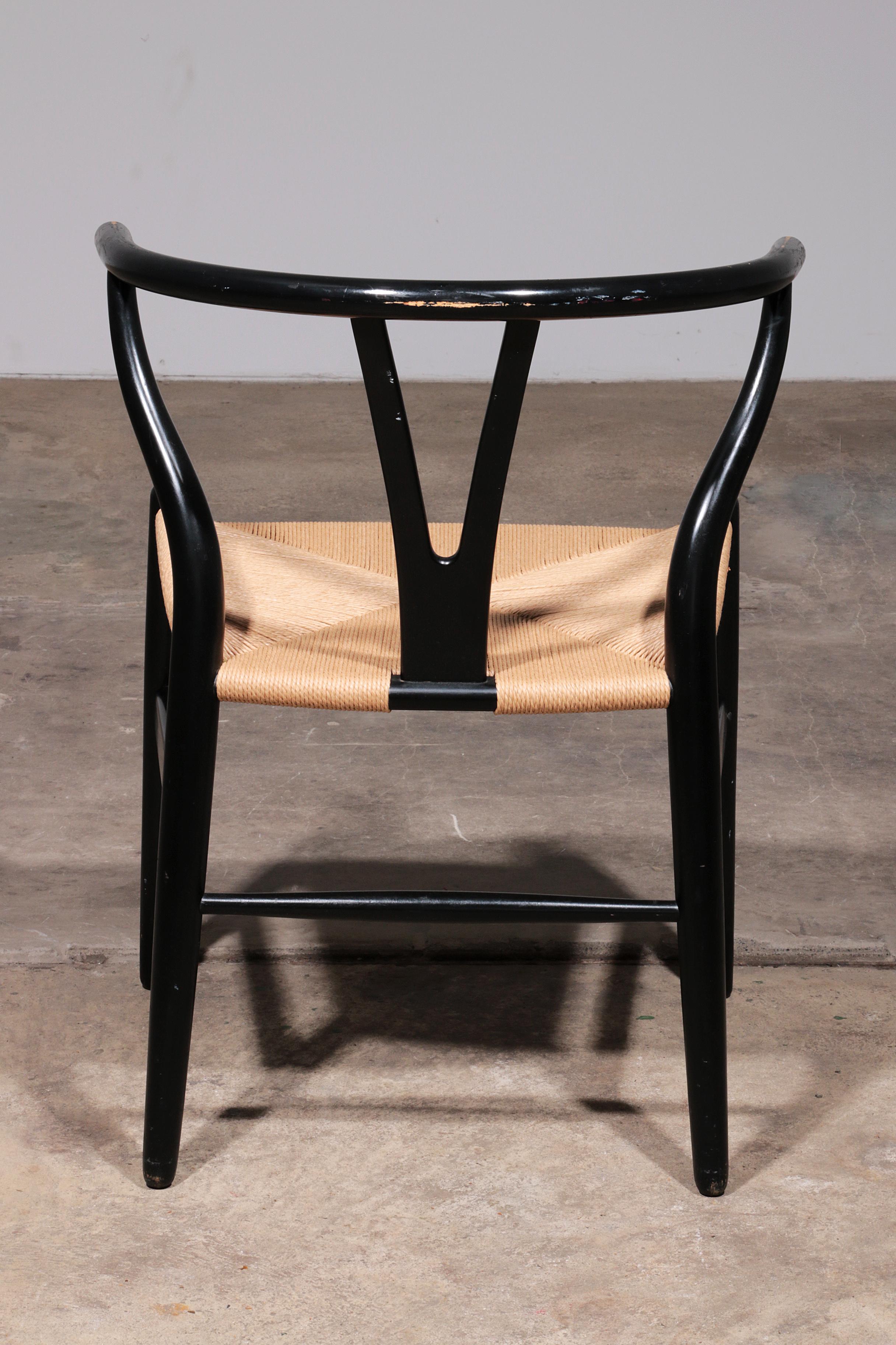 Mid-20th Century Wishbone Chairs by Hans J. Wegner model CH 24 from Carl Hansen, 1960