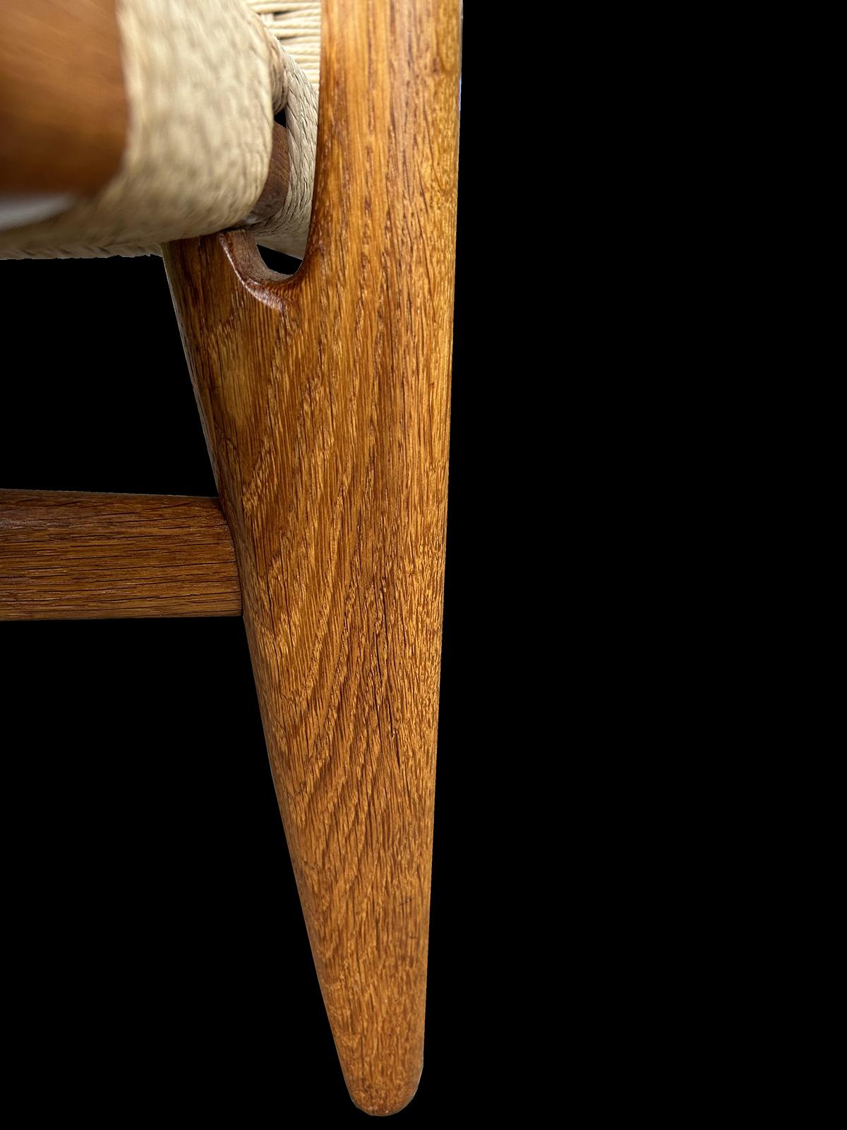 Silla CH25 de Hans J. Wegner para Carl Hansen & Søn siglo XX en venta