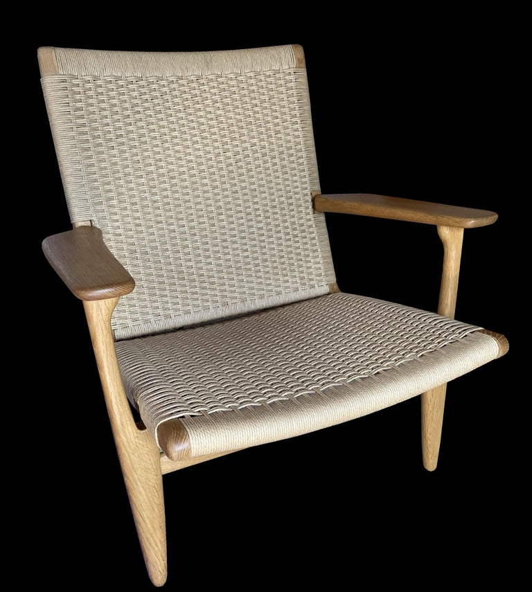 This is an original chair in exceptional condition. All the Papercord is good without any stains or frayed, broken parts, probably the best one we have had in 30 years!
The oak has a lovely golden patina, and if I wanted one for home, this would be