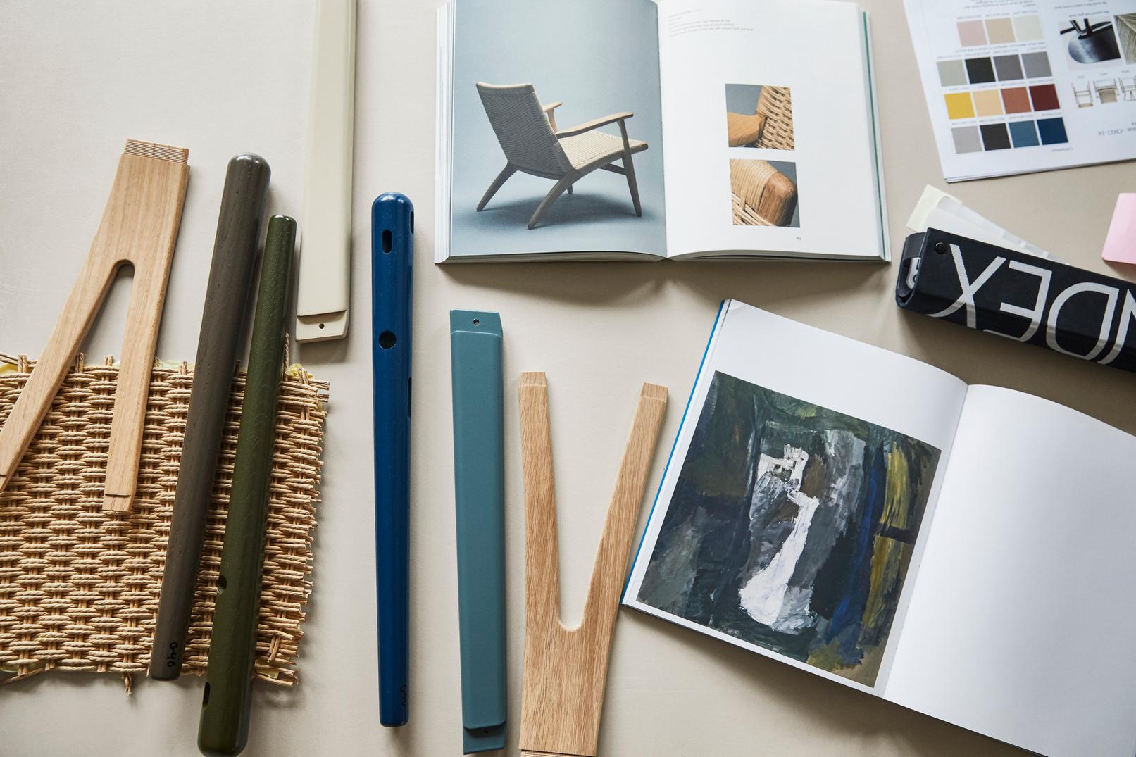 CH26 Dining Chair in Oak / North Sea by Hans J. Wegner & Ilse Crawford 1