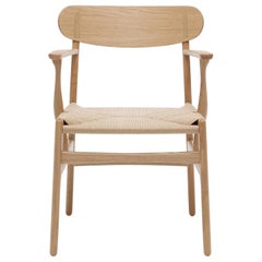 CH26 Dining Chair in Oak Oil with Natural Papercord Seat by Hans J. Wegner
