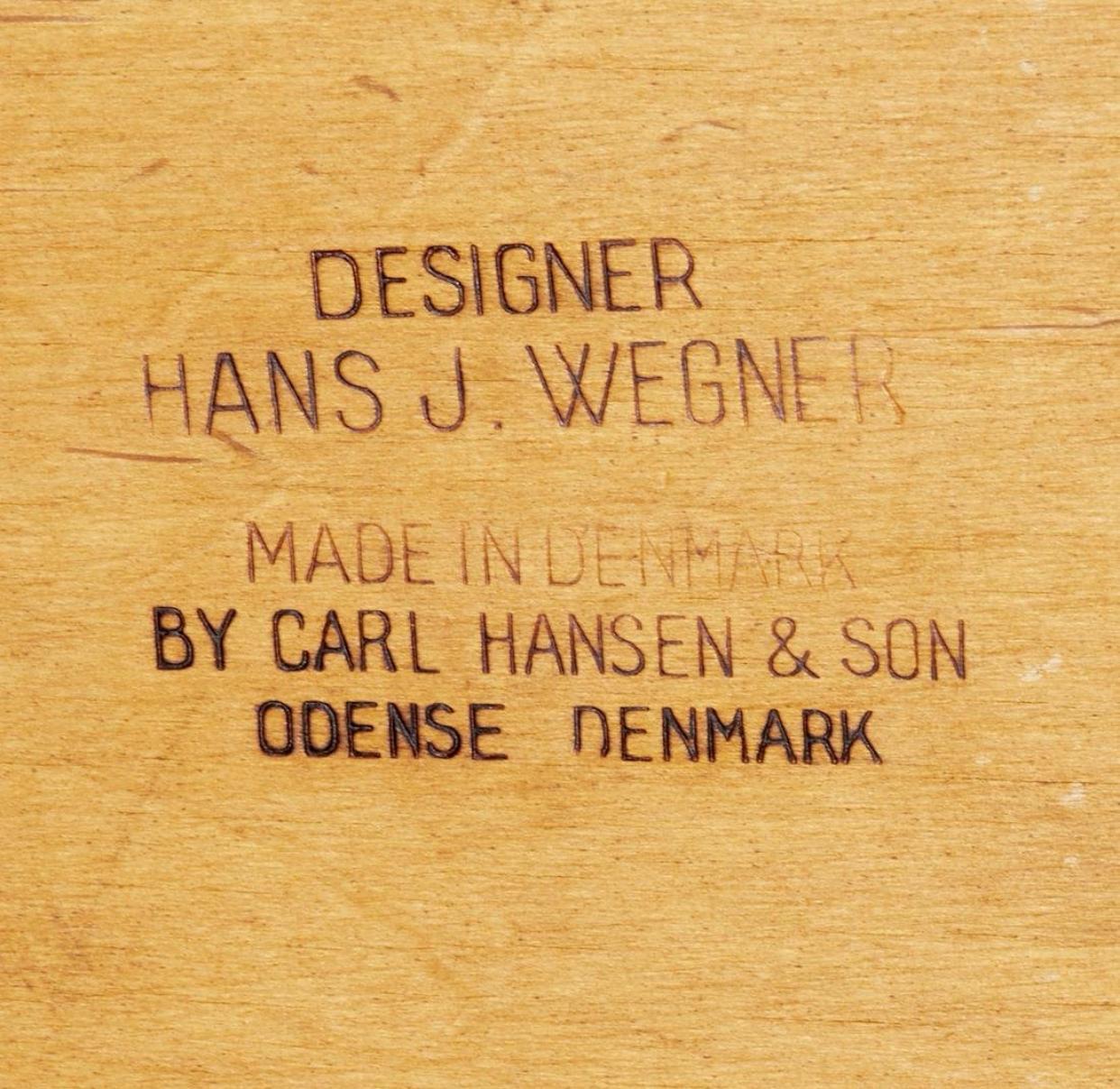 CH28 Sawbuck-Stuhl aus Teakholz und Leder von Hans Wegner für Carl Hansen (Mitte des 20. Jahrhunderts) im Angebot