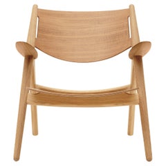 CH28T Lounge Chair in Oak Oil Finish by Hans J. Wegner