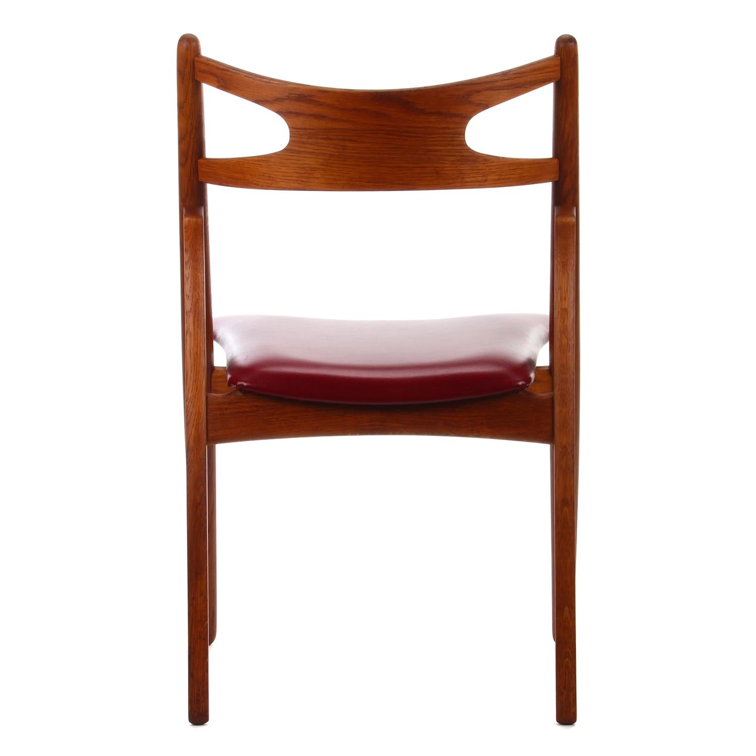 Oiled CH29 Sawbuck Chair by Wegner, Carl Hansen & Son 1952, Rare Vintage Oak Edition