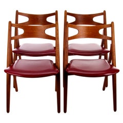 CH29 Sawbuck Chair by Wegner, Carl Hansen 
Son 1952, Rare Vintage Oak Edition