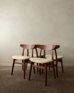 CH30 Dining Chairs by Hans J. Wegner for Carl Hansen & Søn, 1950s, Set of 4