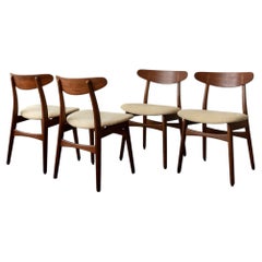 CH30 Dining Chairs by Hans J. Wegner for Carl Hansen & Søn, 1950s, Set of 4