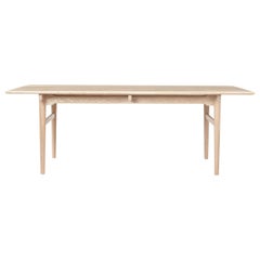 CH327 Large Dining Table in Wood Finish by Hans J. Wegner