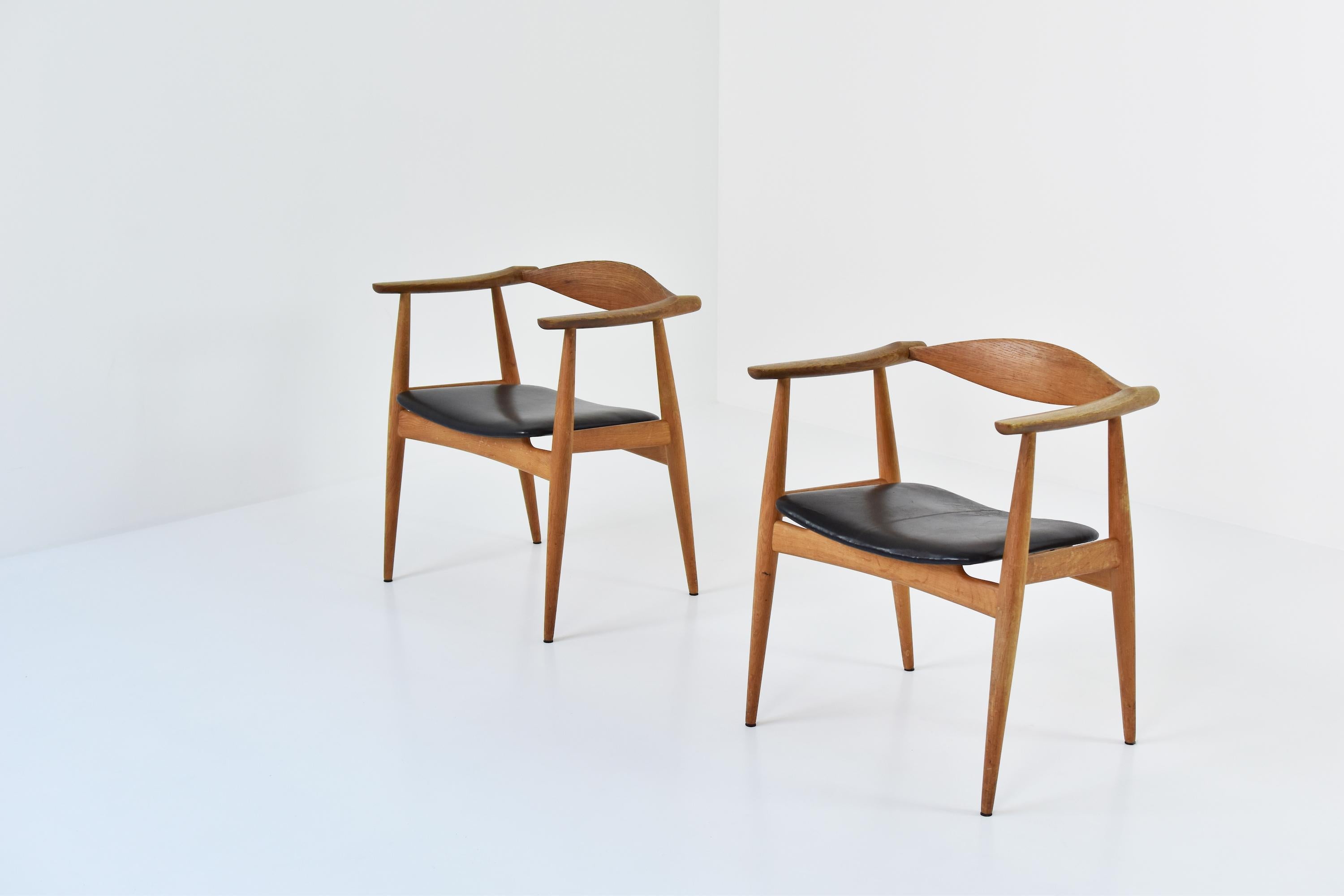 Danish CH35 Chairs Designed by Hans Wegner for Carl Hansen and Son, Denmark, 1950s
