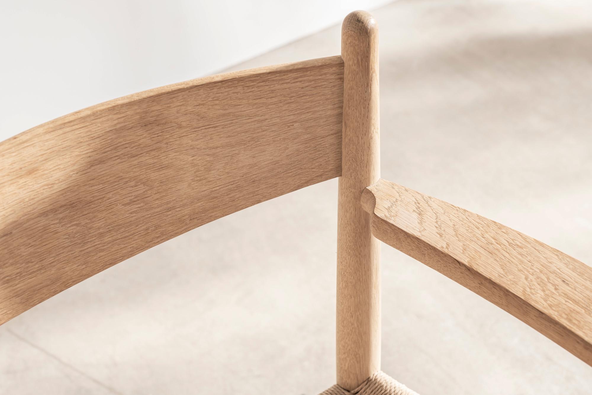 Papercord CH37 Chair in Oak with Natural Paper Cord by Hans Wegner