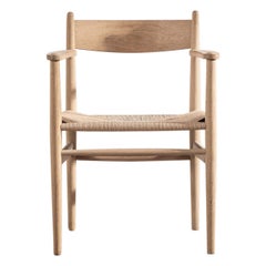 CH37 Chair in Oak with Natural Paper Cord by Hans Wegner