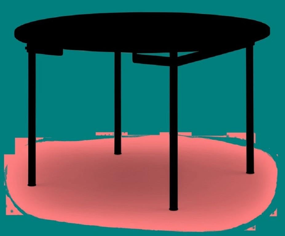 CH388 Round Dining Table in Oak Oil by Hans J. Wegner In New Condition In Burlington, NJ