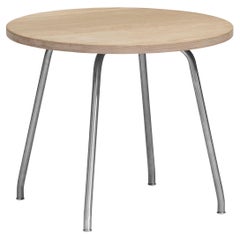 CH415 Coffee Table in Oak Soap and Stainless Steel by Hans J. Wegner
