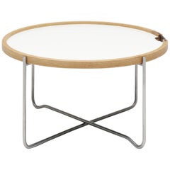 CH417 Reversible Tray Table in Black and White Laminate by Hans J. Wegner