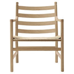 CH44 Lounge Chair in Oak Soap with Natural Papercord Seat by Hans J. Wegner