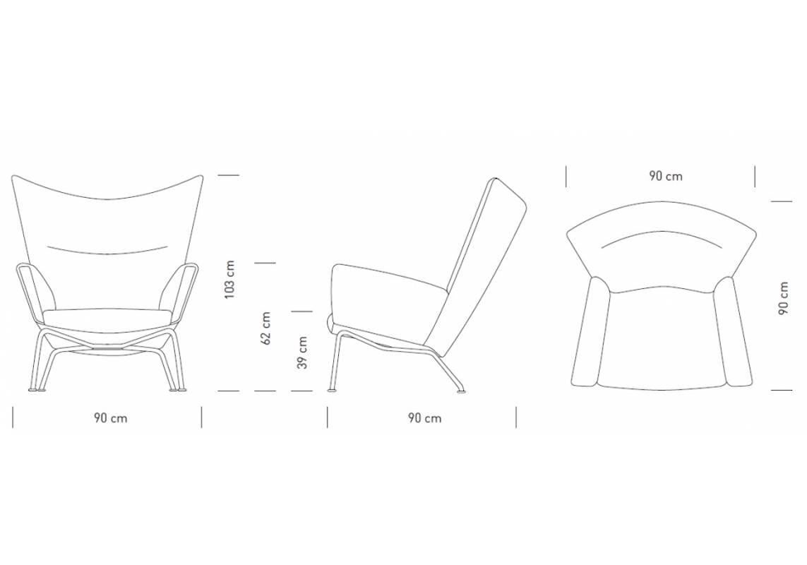 Ch445 Wing Chair by Hans J. Wegner for Carl Hansen & Son For Sale 7