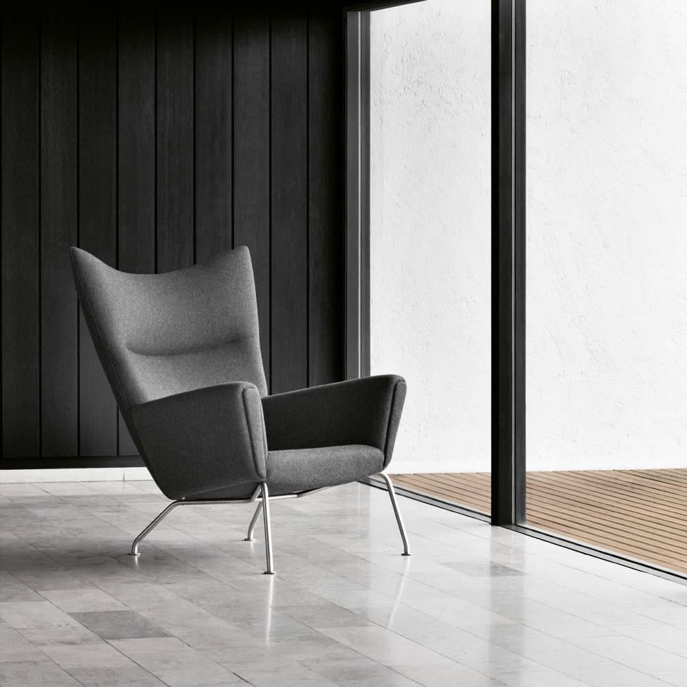 Modern Ch445 Wing Chair by Hans J. Wegner for Carl Hansen & Son For Sale