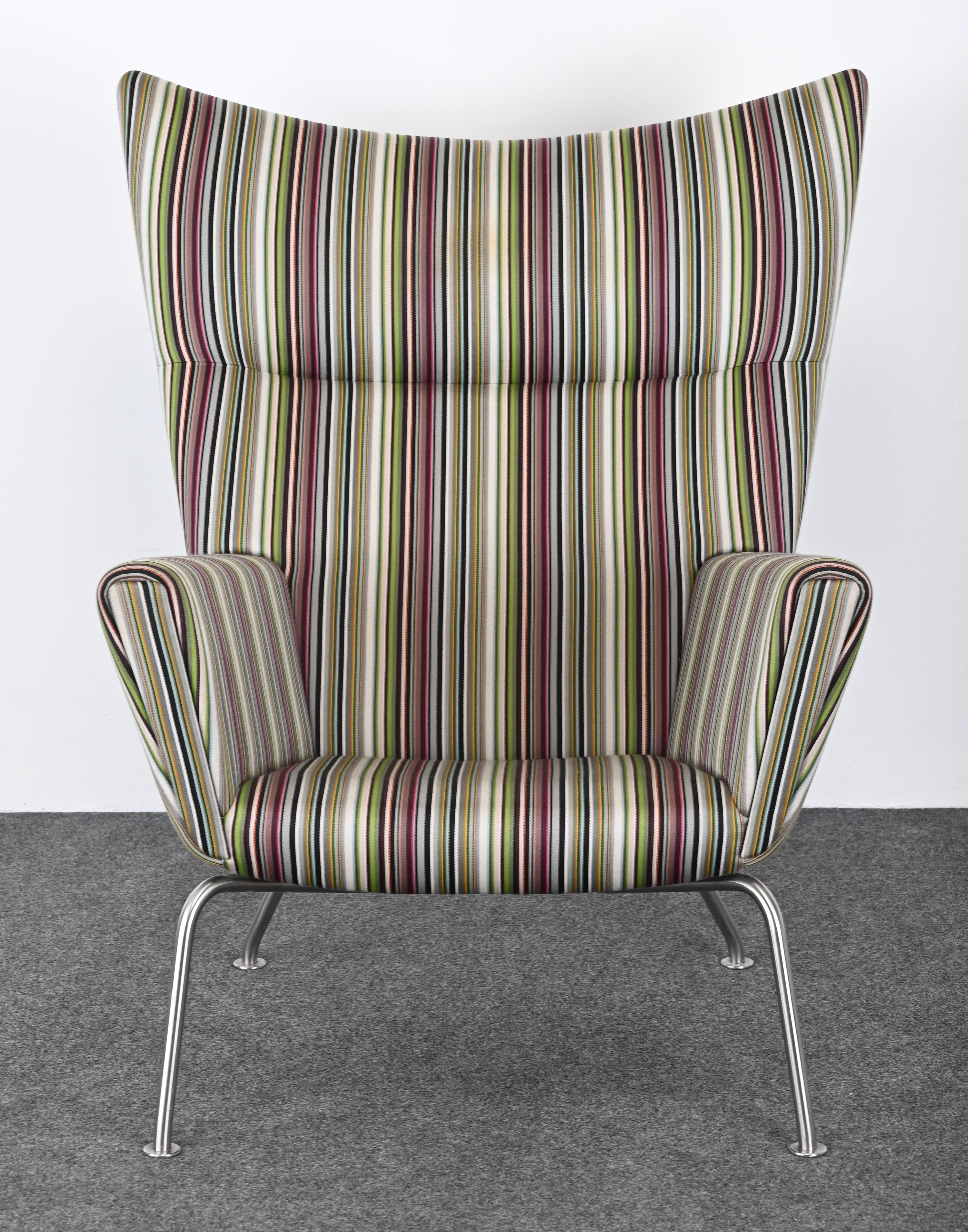 Danish CH445 Wing Lounge Chair Designed by Hans Wegner for Carl Hansen & Son, 2006 For Sale