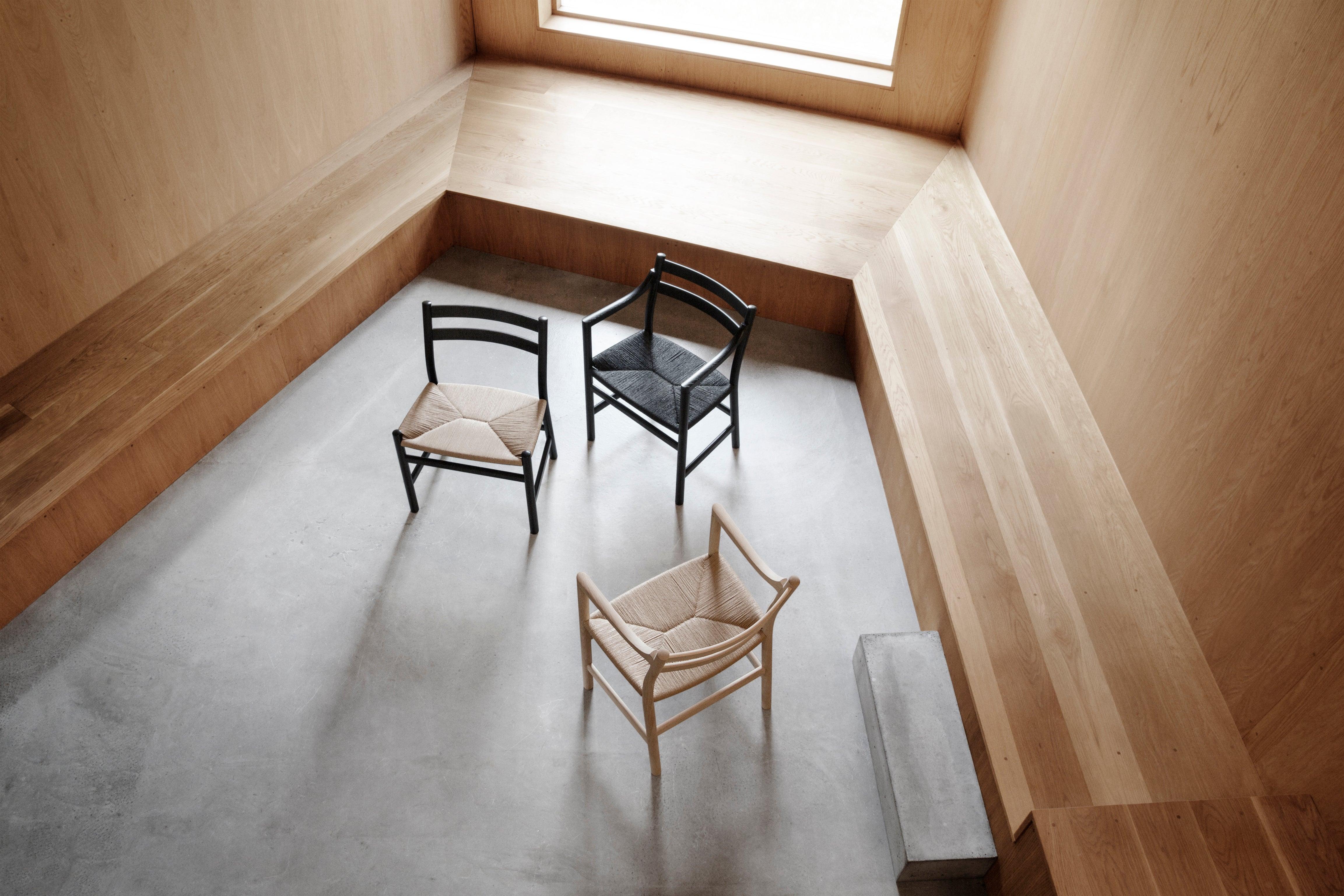 Danish CH46 Dining Chair in Oak Oil with Natural Papercord Seat by Hans J. Wegner